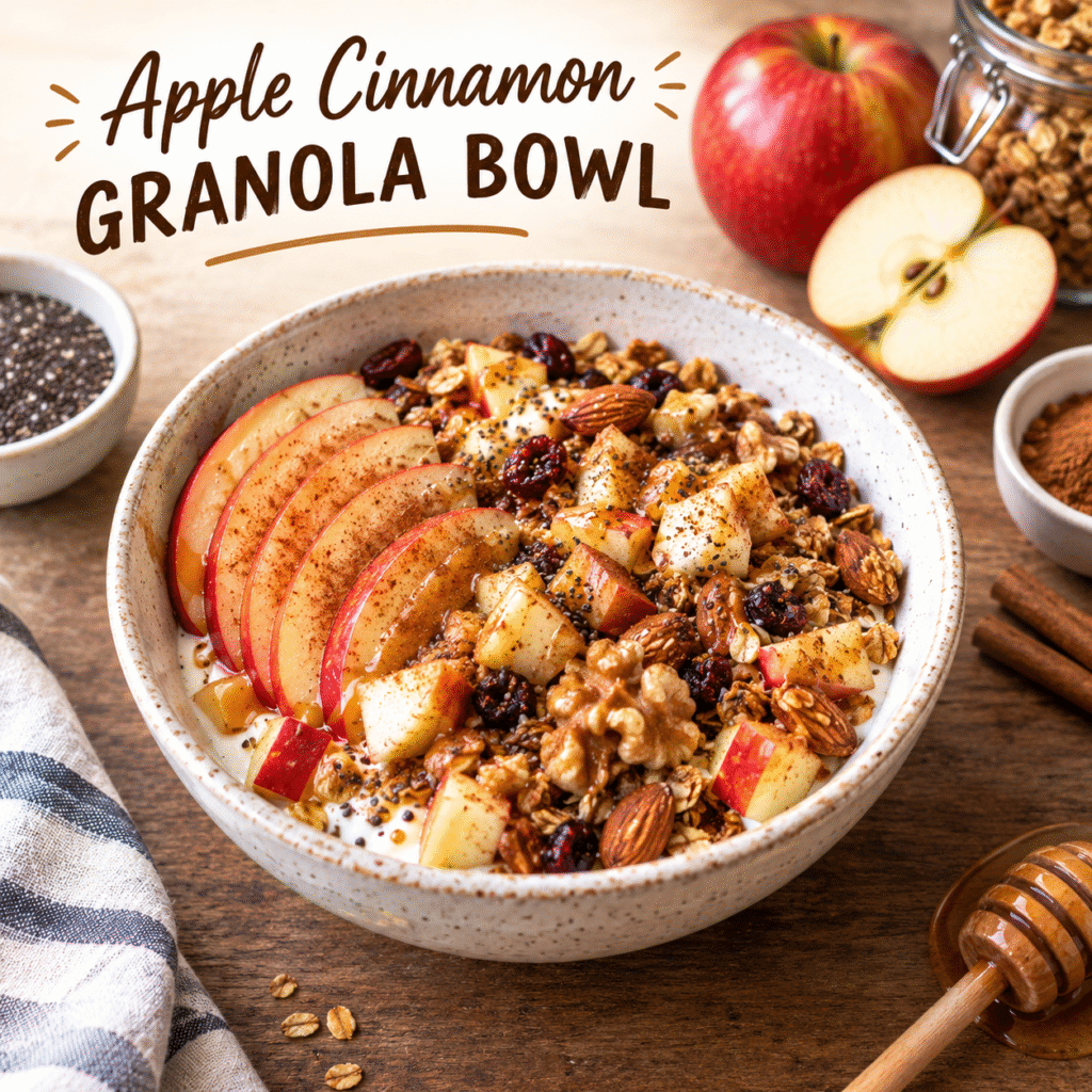 Apple Cinnamon Granola Bowl