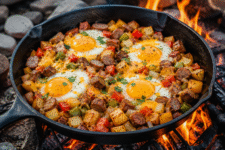 easy camping breakfast ideas campfire breakfast skillet