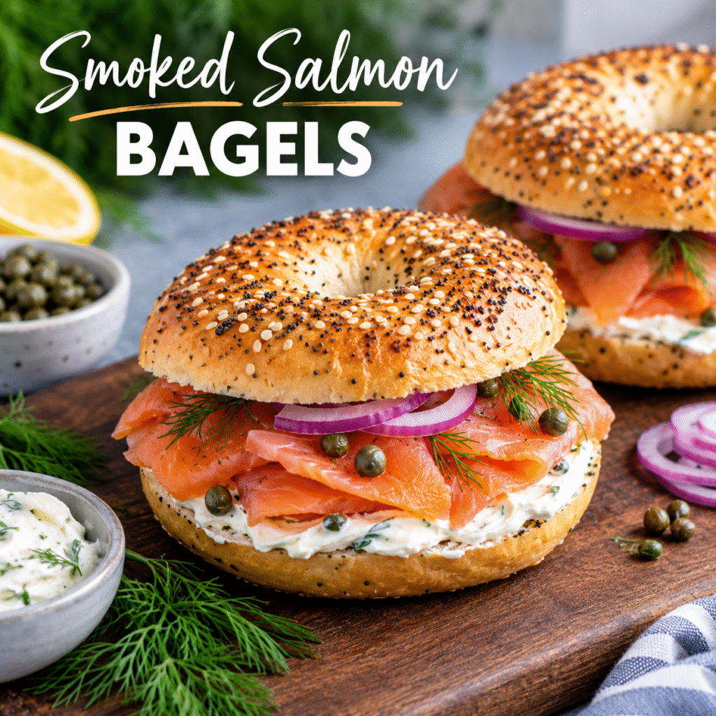 Smoked Salmon Bagels